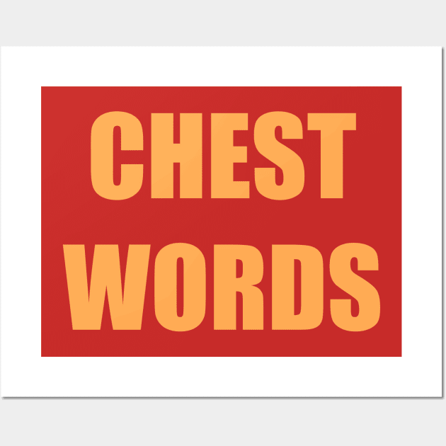 Chest Words iCarly Penny Tee Wall Art by penny tee